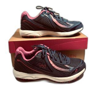 Ryka Women's Dash 3 Walking Shoes Navy/Pink SZ 7W NEW